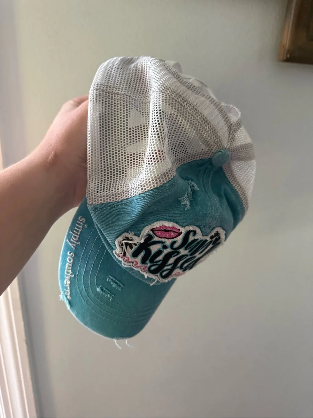 Simply Southern Teal 'Sun Kissed' Mesh Back Hat